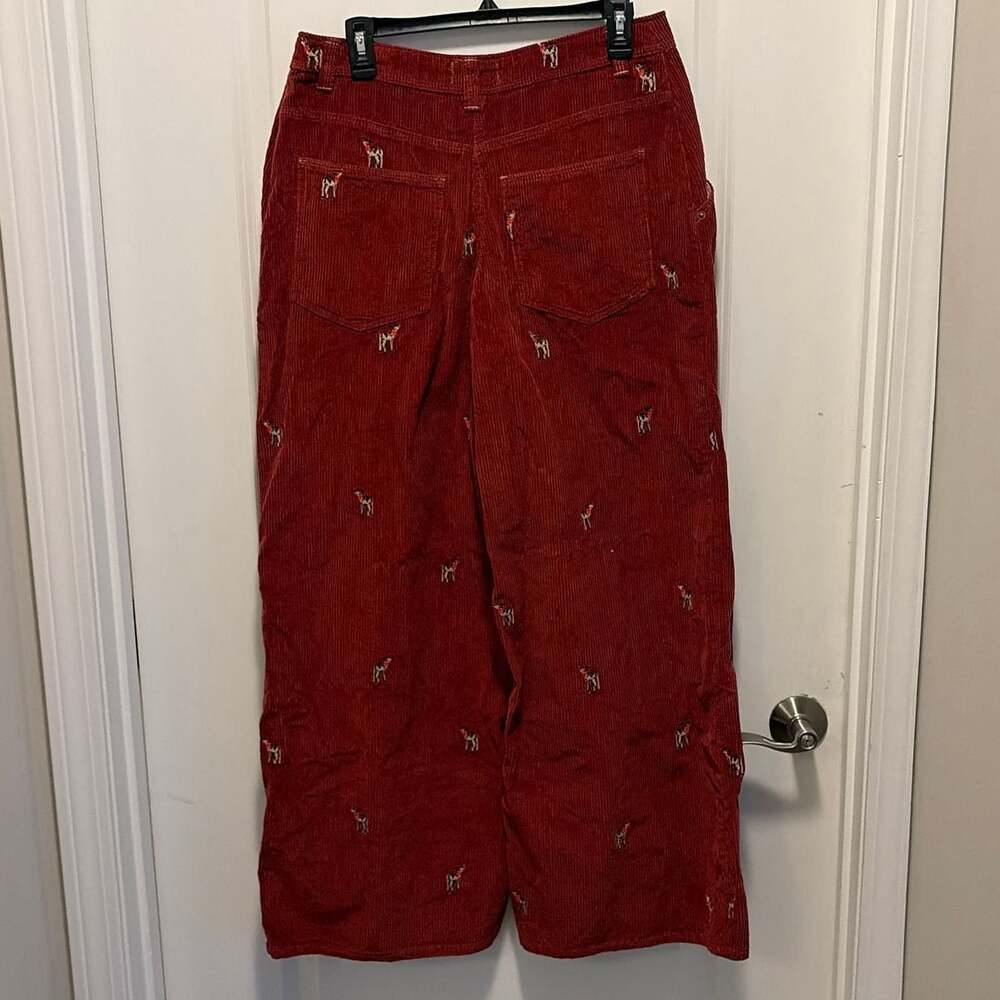 We The Free Clifton Cord Embroidered Wide-Leg Jeans Deer Darlin' Size 29 - Picture 4 of 8